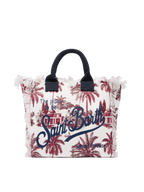 Borsa a spalla Vanity in canvas di cotone con stampa toile de jouy | AI CO-CREATED DESIGN BY RICKDICK - POWERED BY RED-EYE