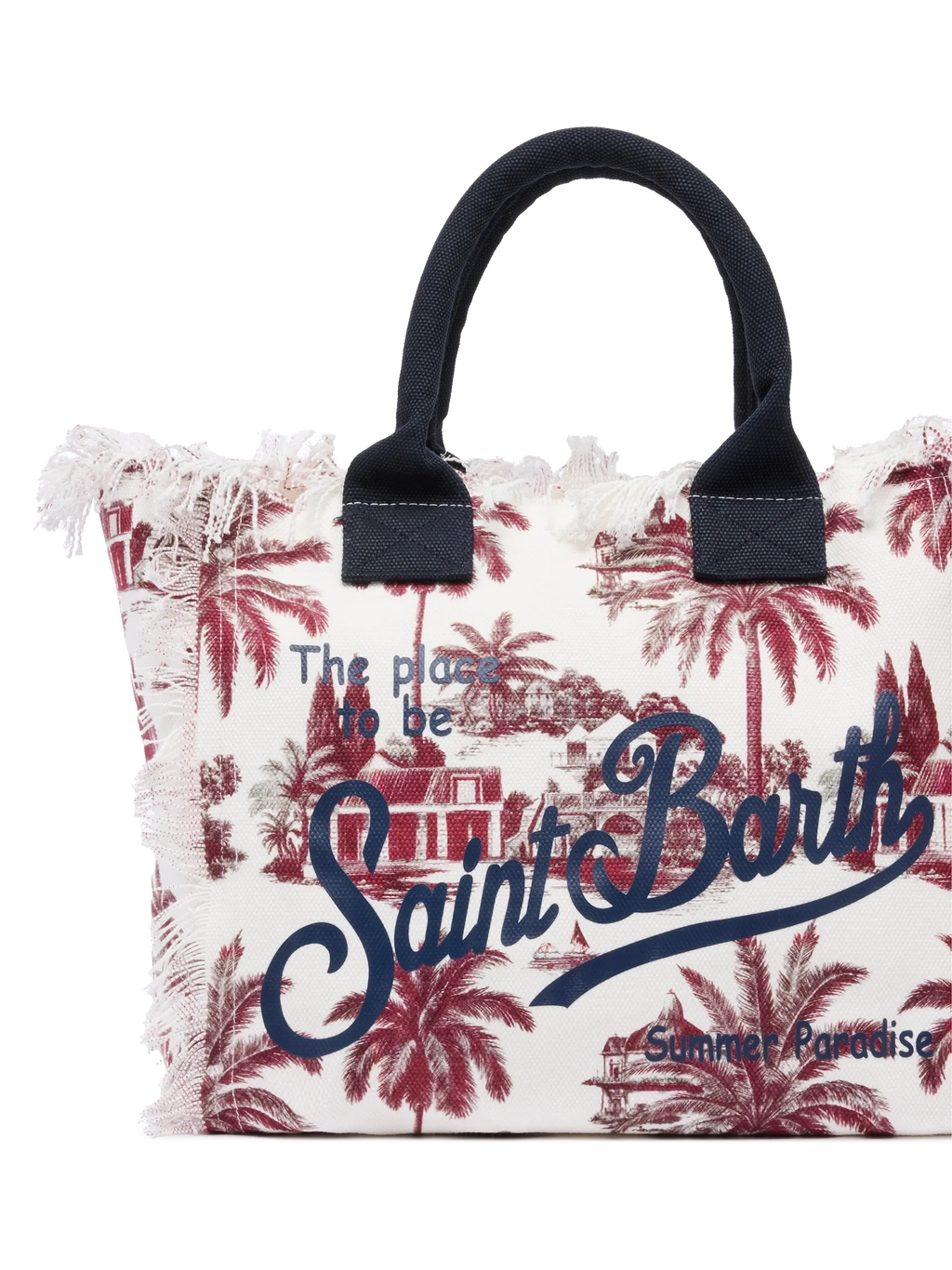 Borsa a spalla Vanity in canvas di cotone con stampa toile de jouy | AI CO-CREATED DESIGN BY RICKDICK - POWERED BY RED-EYE