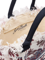 Borsa a spalla Vanity in canvas di cotone con stampa toile de jouy | AI CO-CREATED DESIGN BY RICKDICK - POWERED BY RED-EYE