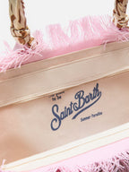 Borsa Vanity regular in canvas rosa con twill removibile
