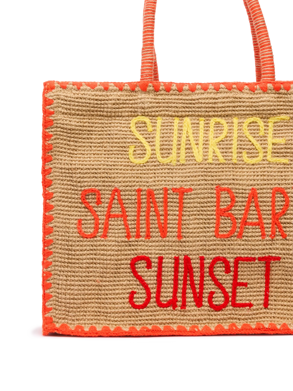 Borsa Vivian Jute beige in juta con ricamo