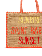 Borsa Vivian Jute beige in juta con ricamo