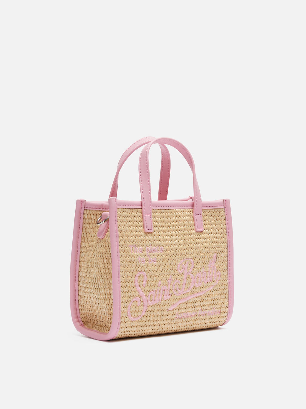 Borsa Vivian Mini Straw beige effetto paglia