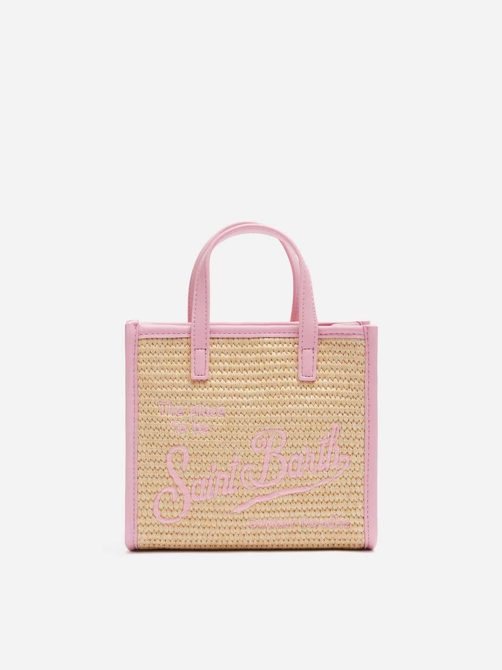 Borsa Vivian Mini Straw beige effetto paglia