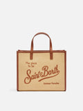 Borsa Vivian Mid Straw beige effetto paglia