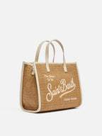 Borsa Vivian Mid Straw marrone effetto paglia