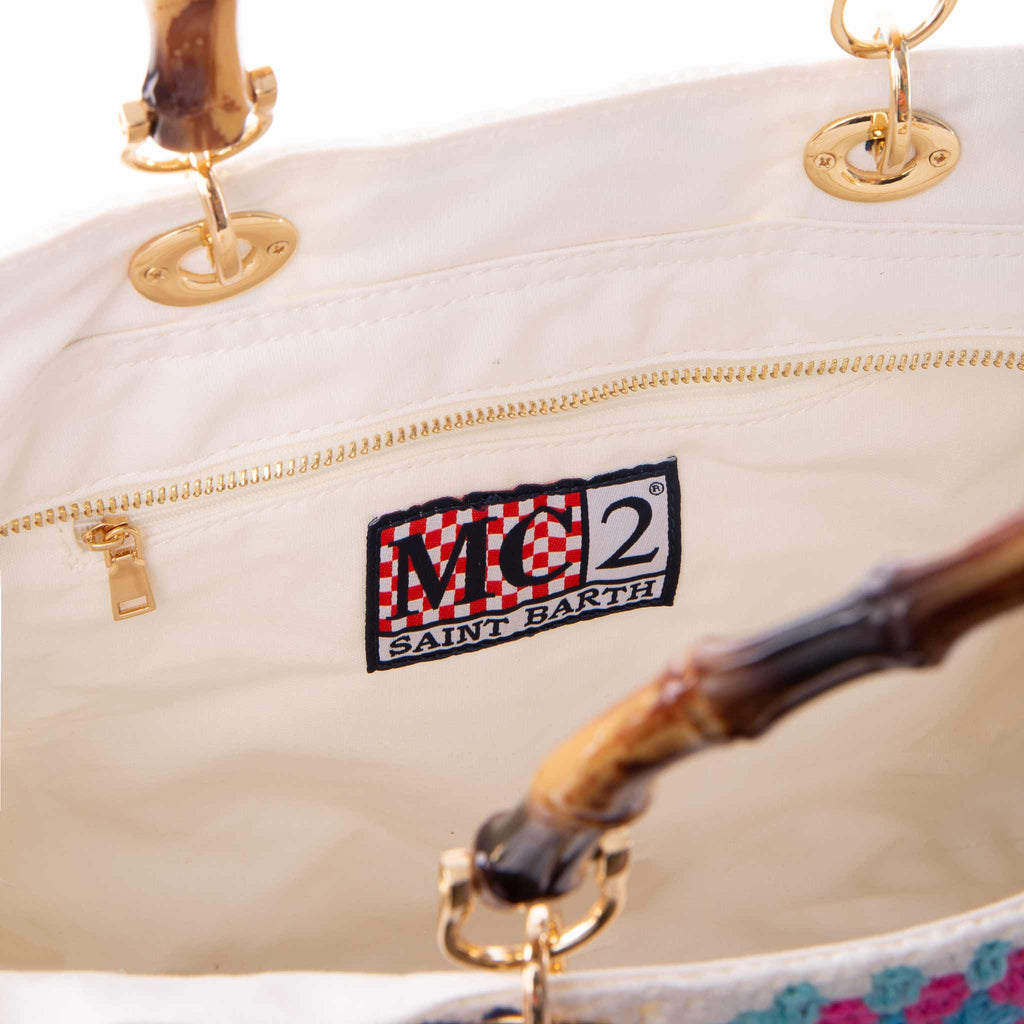 Borsa Victoria Crochet in crochet multicolore