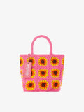Borsa all'uncinetto girasole