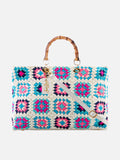 Borsa Victoria Crochet in crochet multicolore