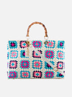 Borsa Victoria Crochet in crochet multicolore