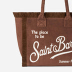 Borsa a spalla Vanity Sponge in spugna marrone