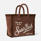 Borsa a spalla Vanity Sponge in spugna marrone