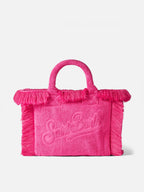 Borsa Colette in spugna fucsia con rilievo