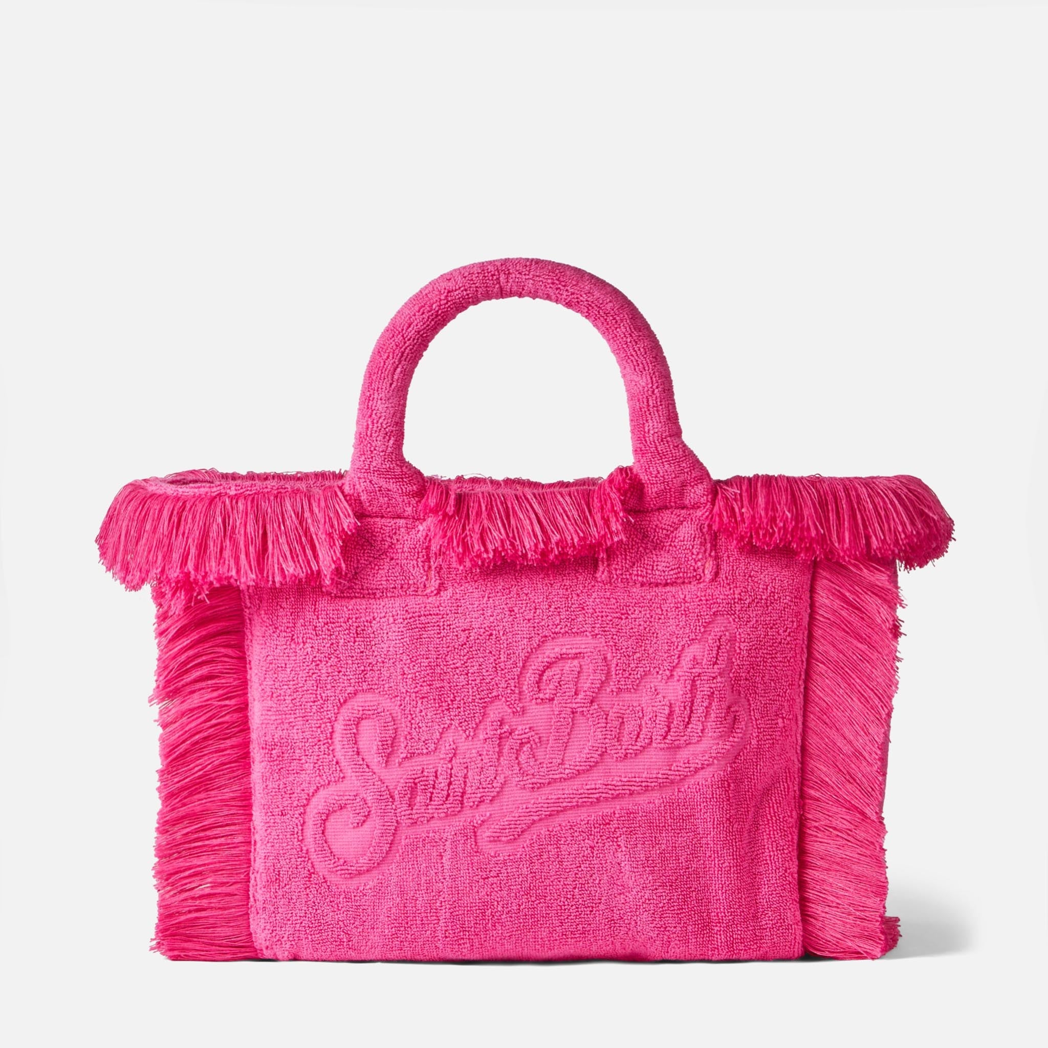 Borsa Colette in spugna fucsia con rilievo