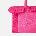 Borsa Colette in spugna fucsia con rilievo
