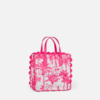 Borsa Vivian in cotone con stampa toile de jouy