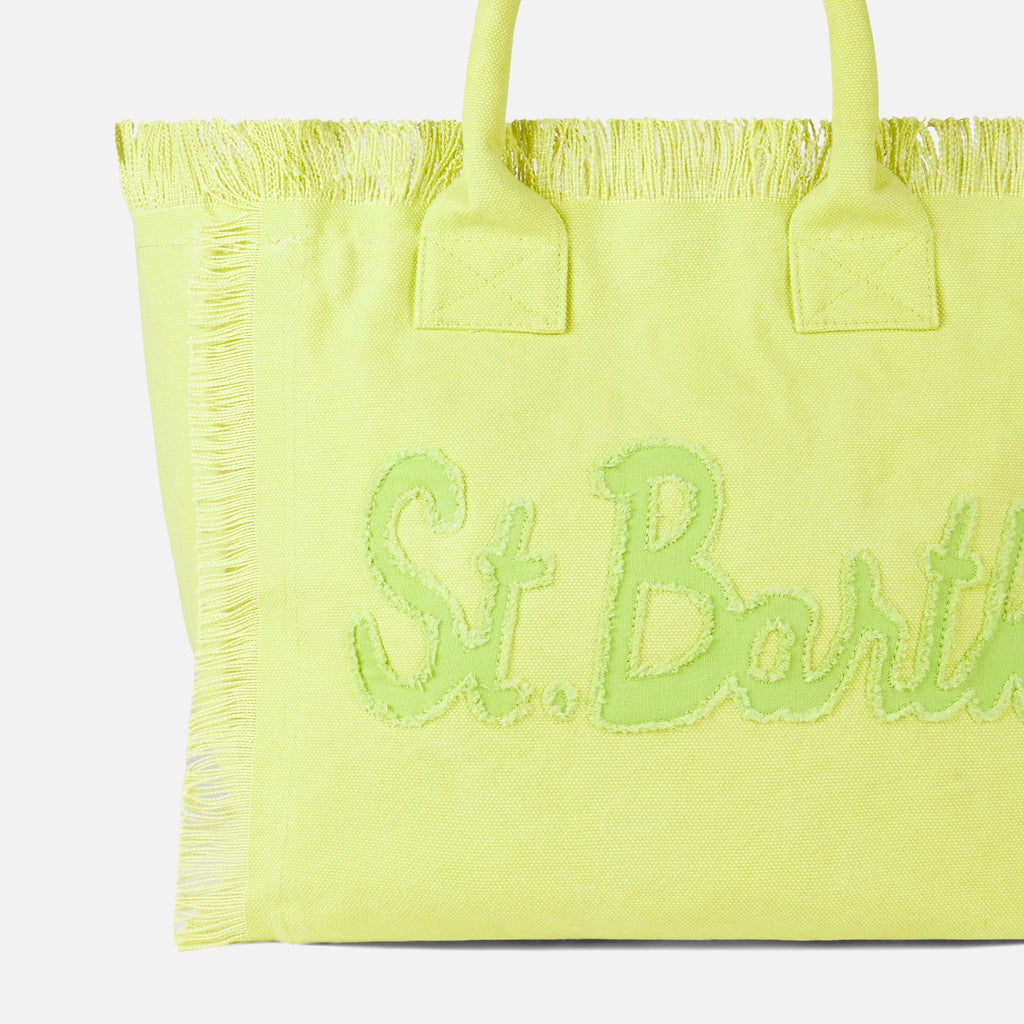 Borsa a spalla Vanity in tela verde chiaro