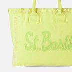 Borsa a spalla Vanity in tela verde chiaro