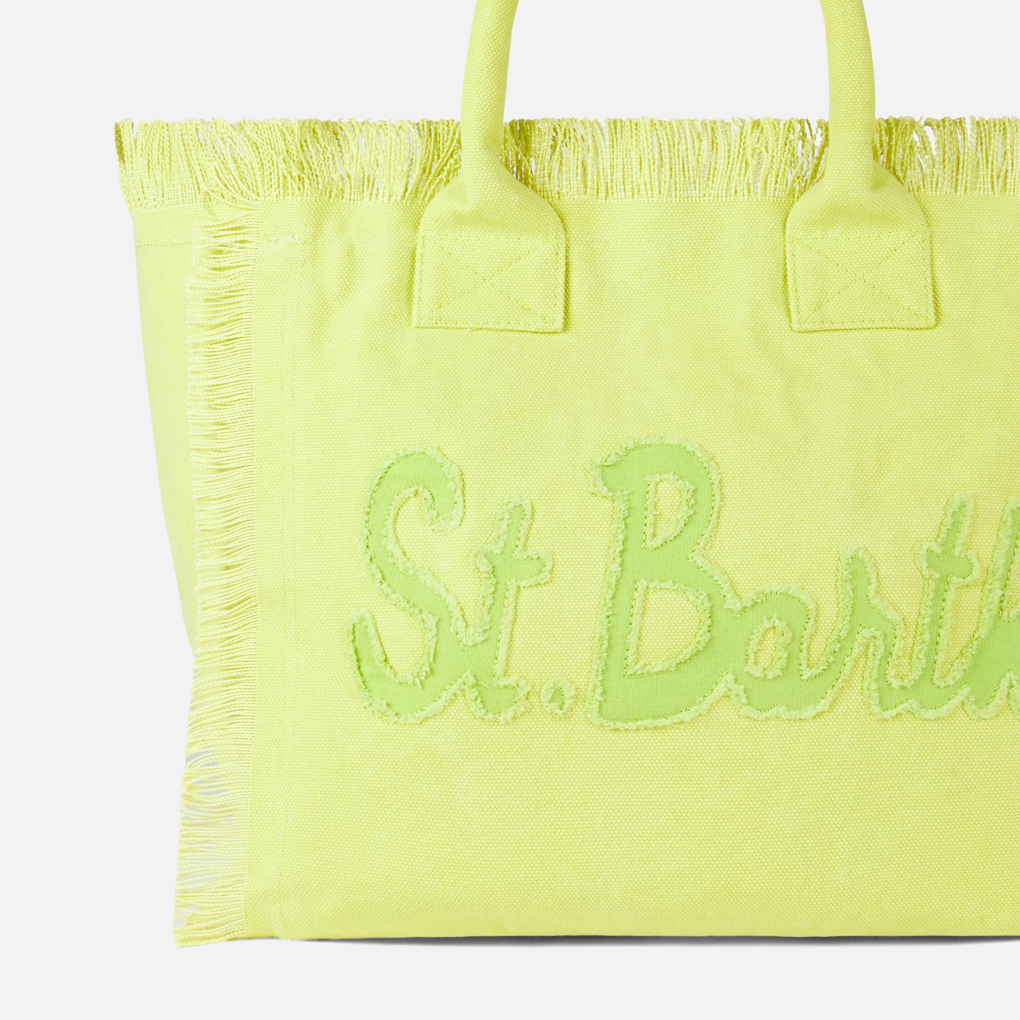 Borsa a spalla Vanity in tela verde chiaro