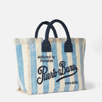 Borsa a spalla Vanity in canvas con stampa Puerto Banus