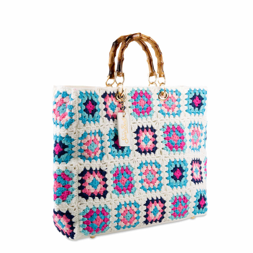 Borsa Victoria Crochet in crochet multicolore